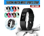 S Size Silicone Watch Wrist Sports Strap For Fitbit Charge Band Wristband Replacement - Sky Blue