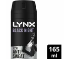 Lynx Antiperspirant Aerosol Black Night 165ML