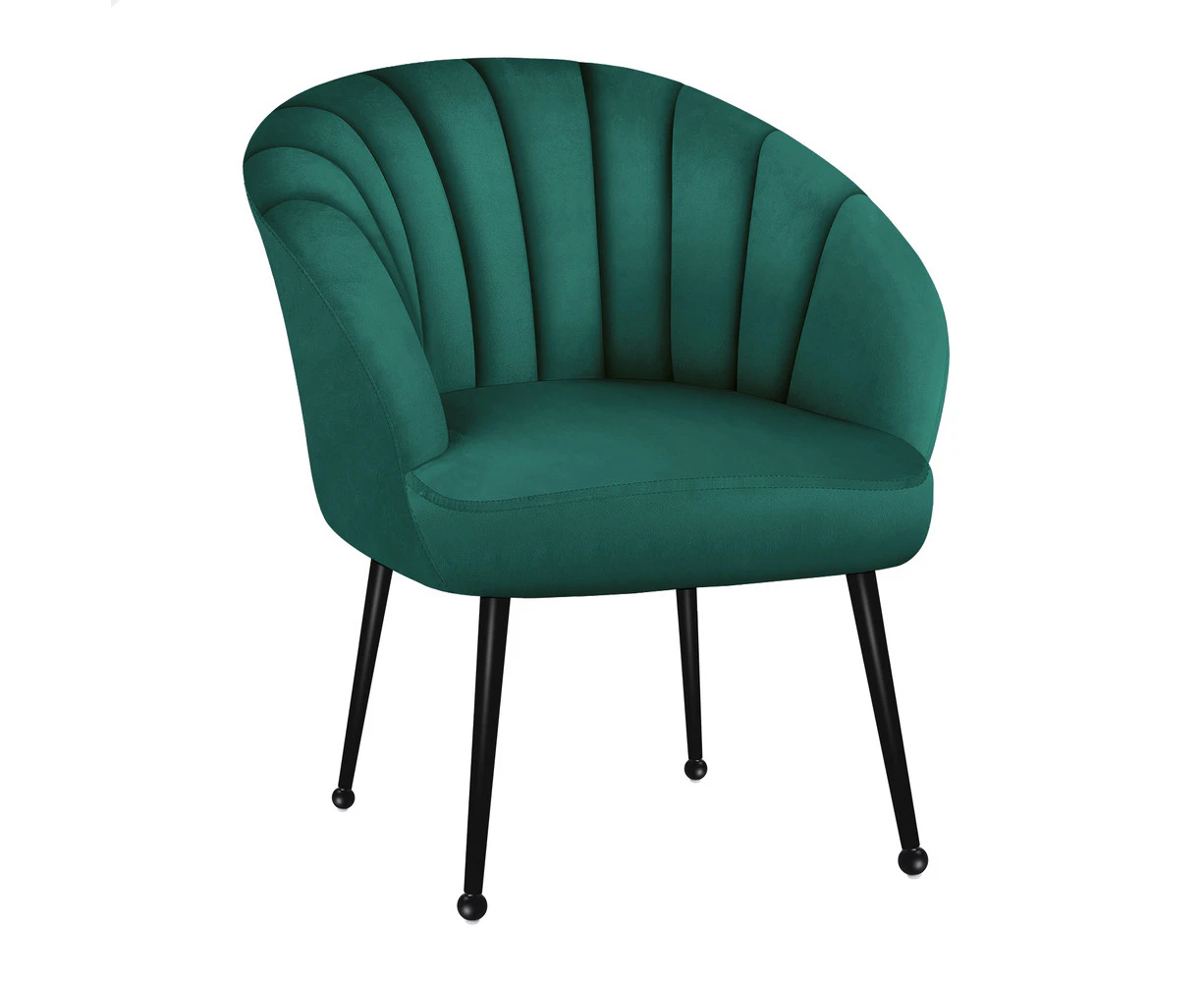 ALFORDSON Velvet Armchair Accent Lounge Chair Green