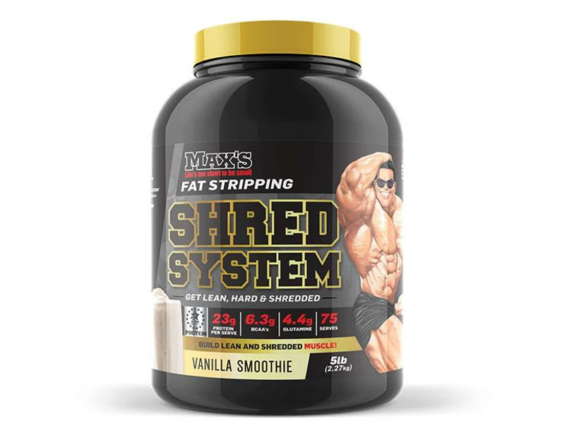 Shred System by Maxs Vanilla Smoothie 2.27kg