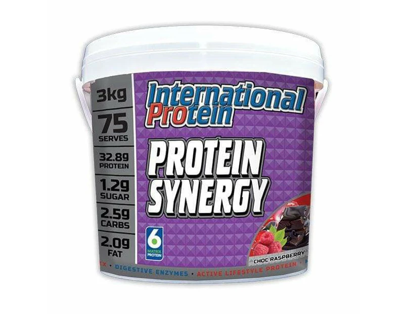 Synergy 5 by International Protein Choc Raspberry 3.0kg