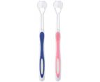 2 Pieces 3 Sided Autism Toothbrush Three Bristle Trave，Soft/Gentle -style 4