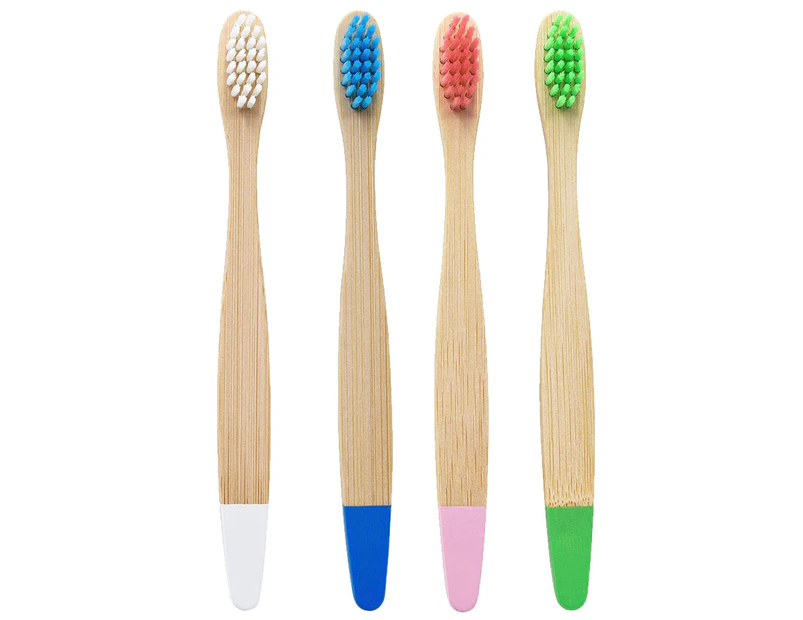 Organic Baby Bamboo Toothbrush | Four Colours | Soft Fibre Bristles -style 4