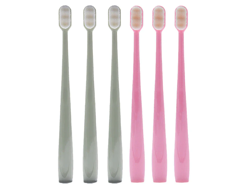 Adult Extra Soft Toothbrush, (Pack of 6) Manual Toothbrushes for Protect Sensitive Gums -style 5