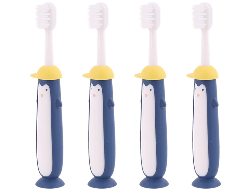 Kids Toothbrush Suction Cup, Toddler Toothbrush Soft Bristles, Child Toothbrush Suction Cups -Yellow