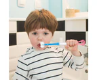 3 Sided Autism Toothbrush Three Bristles ，Gentle Clean Each Tooth -Pink