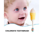 Toddler Toothbrush, Training Baby Toothbrush -yellow