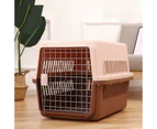 M Size Dog Cat Rabbit Portable Tote Crate Pet Carrier Kennel Travel Airline Carry Bag - Pink