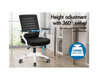 ALFORDSON Mesh Office Chair Executive Computer Fabric Gaming Racing Work Seat Black & White