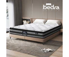 Bedra Queen Mattress Cool Gel Foam Bonnell Spring Luxury Pillow Top Bed 22cm - Multicolour
