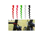 5Pcs Bike Cable Protections Mountain Road Bike Brake Shifter Cable Hydraulic Brake Housing Protector Rubber Cable Sleeve-Color-Transparent