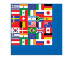 International Flags Large Napkins / Serviettes (Pack of 16)