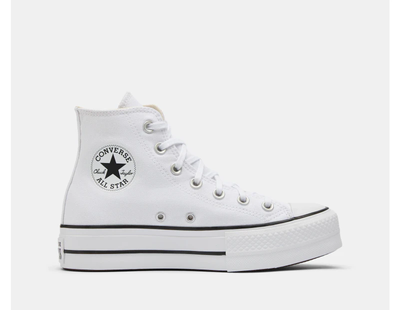 Converse Women's Chuck Taylor All Star Lift High Top Platform Sneakers - White/Black