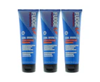 3 x Fudge Blue Toning Shampoo Cool Brunette 250mL