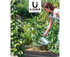 Livsip Raised Garden Bed Beds Kit Planter Oval Galvanised Steel 240cmX80cmX56cm