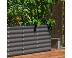 Livsip x4 Raised Garden Bed 320cmX80cmX56cm Kit Planter Oval Galvanised Steel