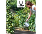 Livsip x4 Raised Garden Bed 320cmX80cmX56cm Kit Planter Oval Galvanised Steel