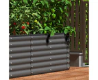 Livsip x2 Raised Garden Bed Kit Planter Oval Galvanised Steel 240cmX80cmX56cm