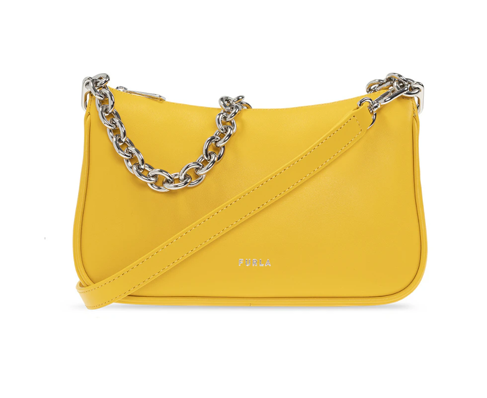 Furla Moon Small Shoulder Bag - Polline Yellow