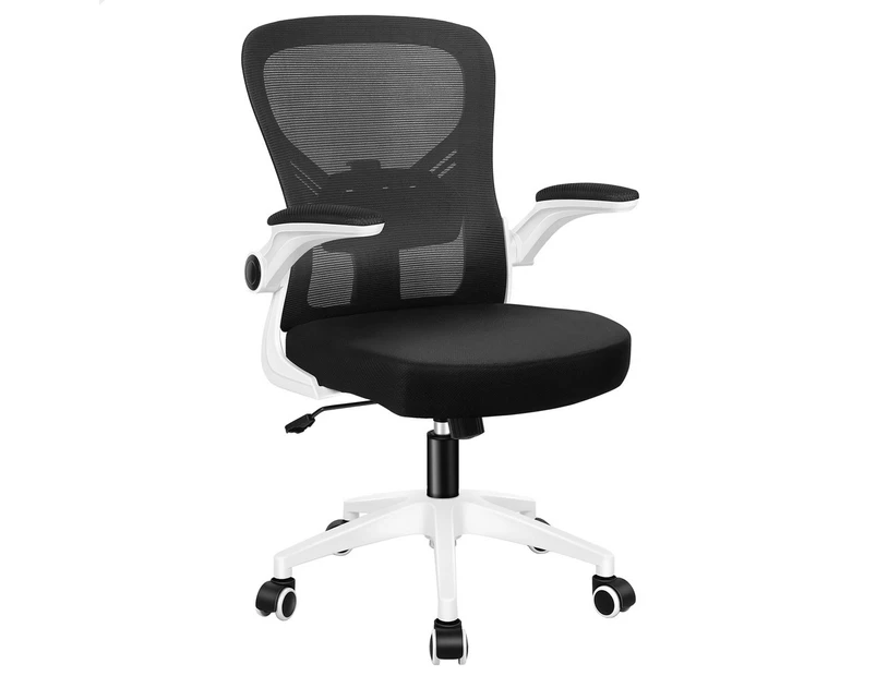 ALFORDSON Mesh Office Chair Executive Tilt Fabric Seat Racing Work Computer Black & White