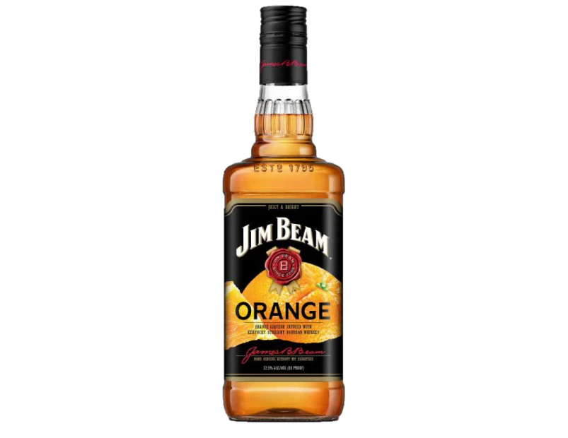 Jim Beam Orange Kentucky Straight Bourbon Whiskey 750ml