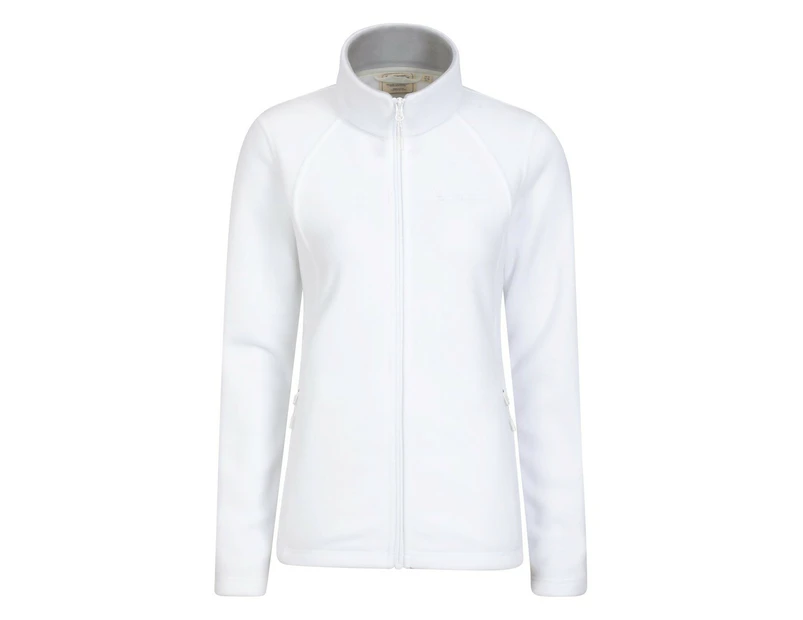Mountain Warehouse Womens Sky Full Zip Fleece Jacket (White) - MW1863