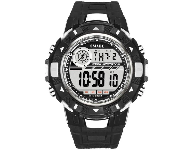 Men's Waterproof Sports Fashion Wrist Watch - Black