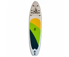 Kiliroo Inflatable Stand Up Paddle Board SUP Surfboard Yellow, Green & Black