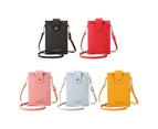 Cute Mini Mobile Phone Bag for Women Girls Messenger Bag Female Card Purse Fashion Thin Shoulder Bag Small Crossbody Bag-Color-Sky Blue