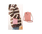 Cute Mini Mobile Phone Bag for Women Girls Messenger Bag Female Card Purse Fashion Thin Shoulder Bag Small Crossbody Bag-Color-Yellow