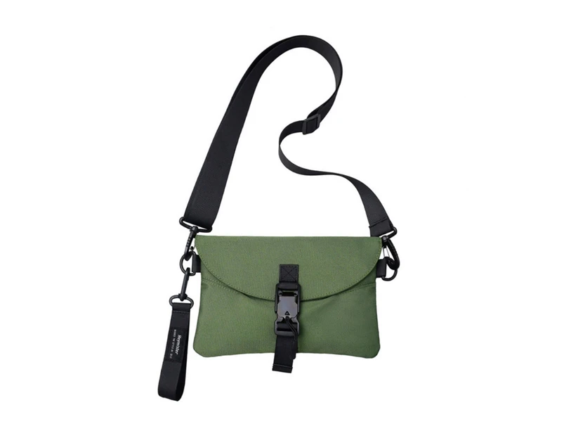 Fashion Crossbody Bag for Women and Men Casual Shoulder Bag Solid Handbag Unisex Messenger Bag Phone Pouch-Color-Green