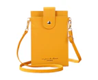 Cute Mini Mobile Phone Bag for Women Girls Messenger Bag Female Card Purse Fashion Thin Shoulder Bag Small Crossbody Bag-Color-Black
