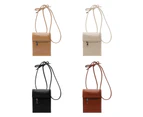 Cute Crossbody Bag for Women All-matching Vertical Shoulder Bag Soft PU Leather Messenger Bag Summer Mobile Phone Bag-Color-Beige
