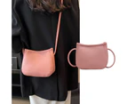 Fashion Crossbody Bag for Women All-matching Shoulder Bag Vintage PU Leather Messenger Bag Teens Simple Casual Sling Bag-Color-Khaki with Brown