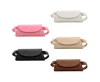 Fashion PU Leather Underarm Bag Barrel-shaped Shoulder Bag All-match for Birthday Gift Crossbody Bag-Color-White