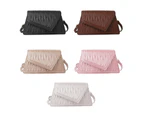 Fashion Quilting Crossbody Bag for Women Lozenge Shoulder Bag Soft PU Leather Messenger Bag Simple Casual Square Bags-Color-Khaki