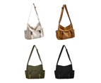 Crossbody Bag Womens Lightweight Vintage Canvas Postman Bag Simple Single Shoulder Bag Casual Bag-Color-White