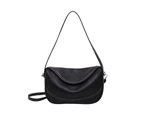 Fashion Crossbody Bag for Women Teens All-matching Pillow Shoulder Bag Soft PU Leather Messenger Bag Simple Underarm Bag-Color-Khaki