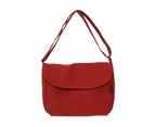 Crossbody Bag Womens Lightweight Nylon Postman Bag Simple Flap Bag Single Shoulder Bag Japanese Casual Bag-Color-Blue