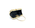 Evening Clutch Bag for Women Patchwork Wedding Clutch Purse Chain Shoulder Bag Small Party Handbag Crossbody Bag-Color-Gold