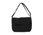Crossbody Bag Womens Lightweight Nylon Postman Bag Simple Flap Bag Single Shoulder Bag Japanese Casual Bag-Color-Red