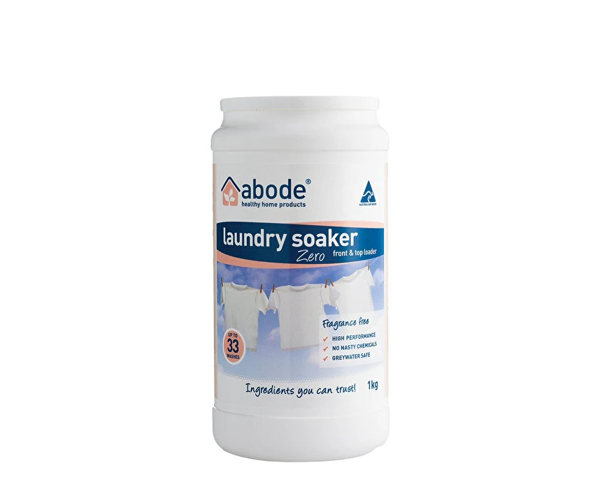 Abode Cleaning Products Abode Laundry Soaker (Front & Top Loader) Zero 1kg