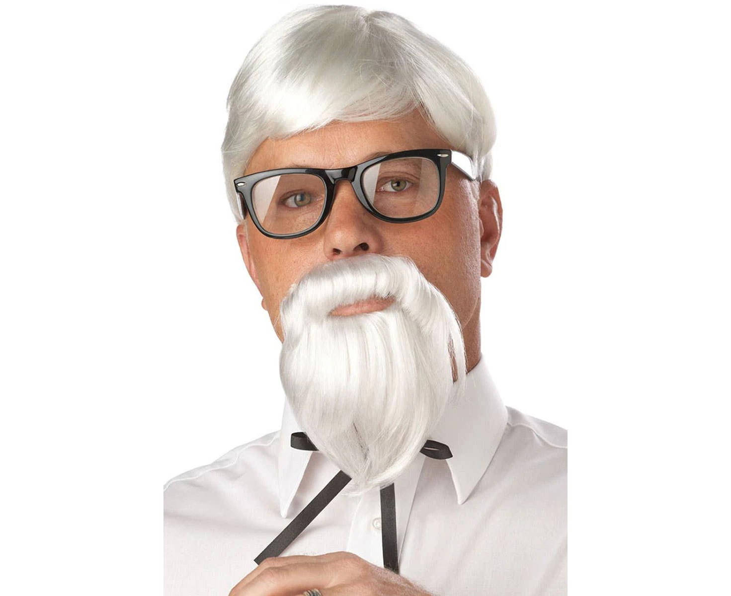 KFC Mens White Colonel Sanders Wig and Goatee Mens