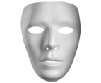 Blank White Male Face Costume Mask