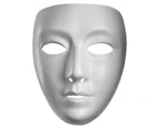 Blank White Female Face Costume Mask