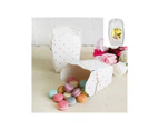 Gold and White Polka Dot 3 Pack Paper Favour Boxes
