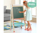 Bopeep Kids Easel Drawing Magnetic Board Children Wooden Double-sided 87-117cm