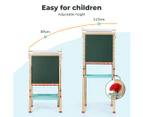 Bopeep Kids Easel Drawing Magnetic Board Children Wooden Double-sided 87-117cm