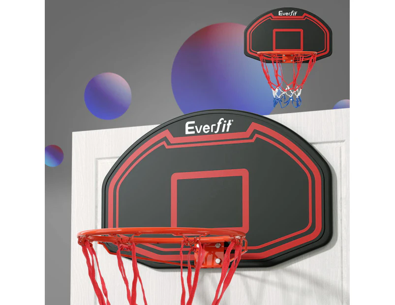 Everfit 38" Basketball Hoop Backboard Door Wall Mounted Ring Net Sports Kids