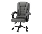 Artiss 2 Point Massage Office Chair Fabric Black